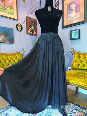 Vintage 90s Vini Whimsigoth Bohemian Witchy Goth Maxi Skirt